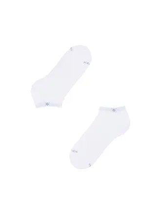 BURLINGTON | Chaussettes sneaker homme EVERYDAY, lot de 2, 40-46, jean clair | weiss